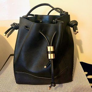 Zara Basic Collection Black Bucket Bag